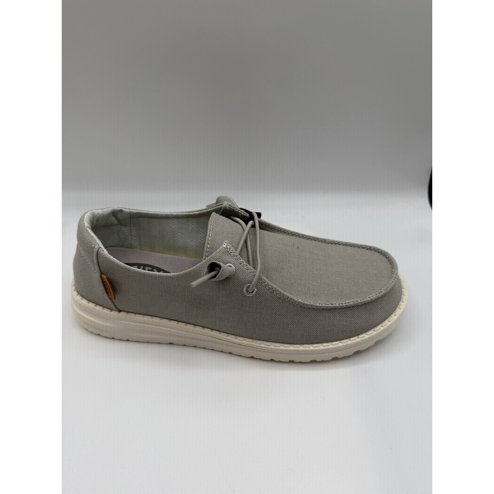 HEY DUDE Wendy Chambray,Women's 9, EU: 40, Light Grey,Extra Laces, NIB